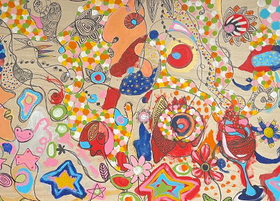 絵画クラス 子供 絵を描く